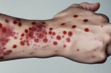 skin red spots warning